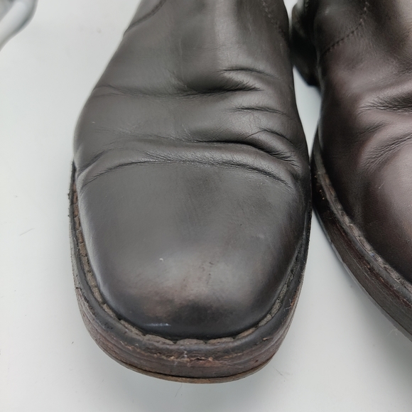 SALE - Men's Coach Jeremy Dark Brown Leather boots. Sz 9.5 - Picture 4 of 11